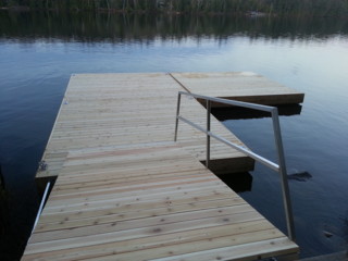 10ft x 24ft, 12ft x 12ft Floating Pontoon Dock in Silver Lake.jpg